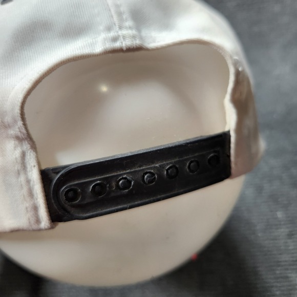 Vintage 1997 World Series Florida Marlins Logo 7 Snapback Hat White Black MLB 90 - Picture 4 of 6